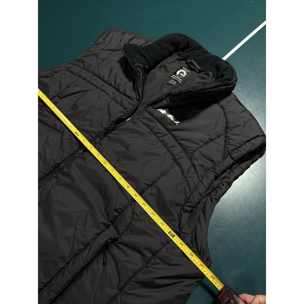 Ski-doo Quilted Vest Men's 2XL Black Puffer Primaloft Full Zip Snowmobile BRP